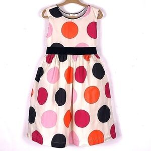 Joe Girls Chic Polka Dot Tulle Twirl Dress Bow Tie Back 4